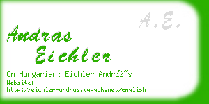 andras eichler business card